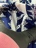 Unbranded Chevron-herringbone Blue Casual Pants Size S (estimated) - photo 8