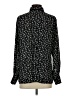 CeCe 100% Polyester Black Long Sleeve Blouse Size S - photo 2