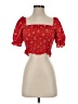 Altar'd State Red Short Sleeve Blouse Size XS - photo 1