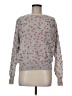 27 miles 100% Cashmere Floral Gray Cashmere Pullover Sweater Size M - photo 1