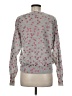 27 miles 100% Cashmere Floral Gray Cashmere Pullover Sweater Size M - photo 2