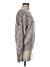 27 miles 100% Cashmere Floral Gray Cashmere Pullover Sweater Size M - photo 4