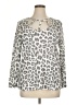 YOINS Animal Print Silver Cardigan Size 0X - photo 1
