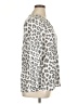 YOINS Animal Print Silver Cardigan Size 0X - photo 4
