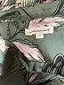 Unsubscribed 100% Silk Floral Green Jumpsuit Size S - photo 4