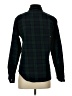 Sandro 100% Cotton Argyle Green Long Sleeve Button-Down Shirt Size S - photo 2