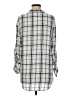 Express Plaid Gray 3/4 Sleeve Blouse Size M - photo 2