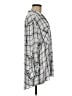Express Plaid Gray 3/4 Sleeve Blouse Size M - photo 4