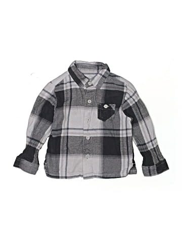Wonder Nation Long Sleeve Button-Down Shirt (view 1)