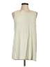 Eileen Fisher Ivory Sleeveless T-Shirt Size L - photo 1
