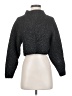 Babaton Metallic Gray Turtleneck Sweater Size XXS - photo 1