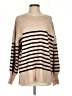 ETCYY Stripes Tan Pullover Sweater Size S - photo 1