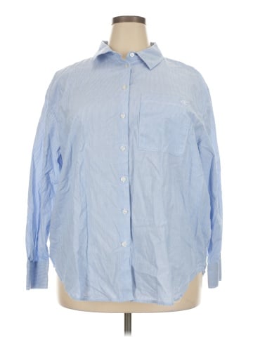 Calvin Klein 3/4 Sleeve Button-Down Shirt (view 1)