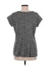 Tahari Gray Short Sleeve Top Size L - photo 2