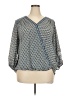 Max Studio 100% Polyester Blue 3/4 Sleeve Blouse Size 2X - photo 1