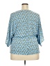 Bold Elements Blue 3/4 Sleeve Blouse Size XXL - photo 2
