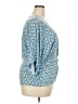 Bold Elements Blue 3/4 Sleeve Blouse Size XXL - photo 4