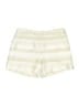 White House Black Market Stripes Ivory Shorts Size 0 - photo 1