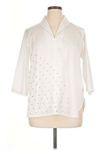 MING WANG 3/4 Sleeve Blouse (view 1)
