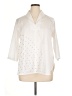 MING WANG Ivory 3/4 Sleeve Blouse Size XL (petite) - photo 1
