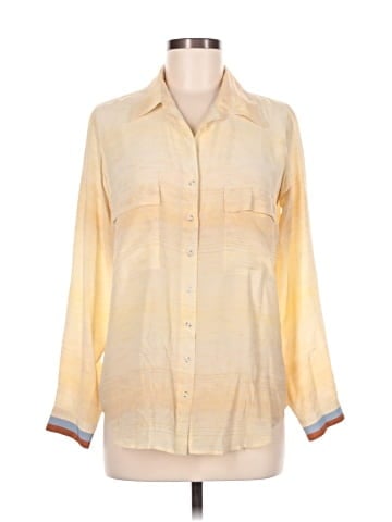 L'Agence 3/4 Sleeve Silk Top (view 1)