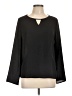 Shein 100% Polyester Black Long Sleeve Blouse Size L - photo 1