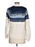 Chaps Color Block Blue Pullover Sweater Size L - photo 2