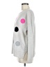 Lisa Todd 100% Cashmere Polka Dots Gray Cashmere Pullover Sweater Size M - photo 5