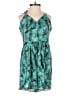Shein 100% Polyester Tropical Teal Romper Size XS - photo 1