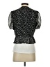 ALLSAINTS 100% Polyester Black Short Sleeve Blouse Size 2 - photo 2