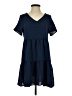 Unbranded Solid Blue Casual Dress Size S - photo 1