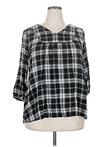 Lane Bryant Outlet 3/4 Sleeve Blouse (view 1)