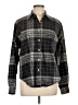 Mexico 100% Cotton Plaid Black Long Sleeve Button-Down Shirt Size L - photo 1