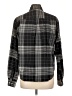 Mexico 100% Cotton Plaid Black Long Sleeve Button-Down Shirt Size L - photo 2