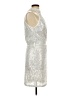 Shein 100% Polyester Metallic Silver Cocktail Dress Size 12 - photo 4