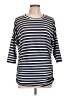 rue21 Stripes Blue 3/4 Sleeve Top Size L - photo 1