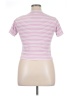 Assorted Brands Stripes Pink Short Sleeve Turtleneck Size XL - photo 2