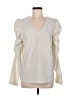 Ann Taylor LOFT Ivory Long Sleeve Blouse Size L - photo 1