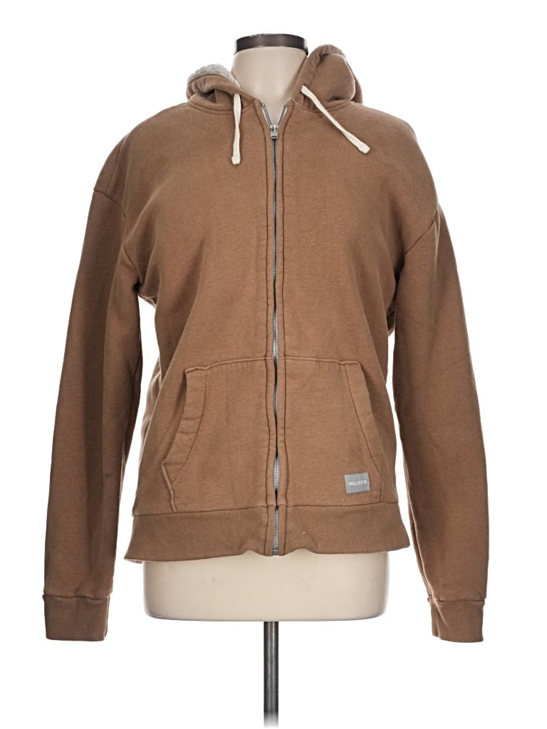 Pre-owned Hollister Jacket In Brown