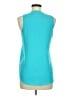 Olivaceous 100% Polyester Teal Sleeveless Blouse Size M - photo 2