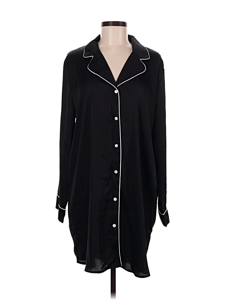 Bare Necessities Casual Dress: Black Dresses - Used - Size Large