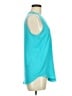 Olivaceous 100% Polyester Teal Sleeveless Blouse Size M - photo 4
