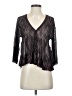 Nine West 100% Rayon Black 3/4 Sleeve Blouse Size S (petite) - photo 1
