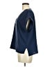 Bobeau 100% Polyester Blue Short Sleeve Top Size M - photo 5