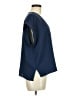 Bobeau 100% Polyester Blue Short Sleeve Top Size M - photo 4
