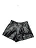 WeWoreWhat 100% Polyurethane Metallic Black Shorts Size 25 waist - photo 1