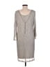 Prelude Metallic Silver Cocktail Dress Size 12 - photo 2