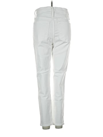 Madewell 10" High-Rise Skinny Crop Jeans in Pure White: Button-Front Edition (view 2)