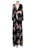 Windsor 100% Polyester Floral Black Casual Dress Size S - photo 1