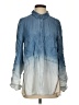 Holding Horses 100% Lyocell Blue Long Sleeve Button-Down Shirt Size 4 - photo 1